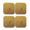 Electrode autocollante réutilisable carré 50 x 50 mm Allsnap à bouton pression (sac de 4)