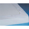 Kit literie 1 drap housse extensible et 1 drap de dessus coloris blanc pour lit de 90 cm