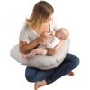 Coussin de maternité et allaitement BigFlopsy fleur de coton gris perle