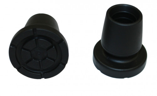 Embout Optiflex de canne anglaise en TPE type ventouse base 43,5 mm coloris noir