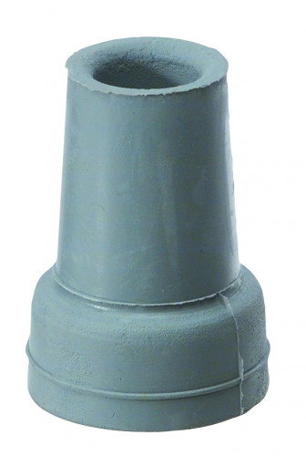 Embout de canne anglaise diamètre 17/20 mm base 40 mm renforcé gris