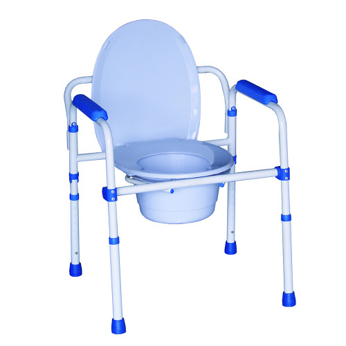Chaise de toilette et rehausse WC 3 en 1 Blue Steel pliante