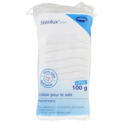 Coton hydrophile chirurgical Stérilux 100 g