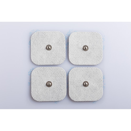 Electrode autocollante réutilisable carré 45 x 45 mm en argent hypoallergéniques pour stimulateur actiTENS standard (sac de 4)