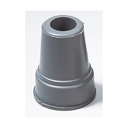 Embout de canne anglaise diamètre 15 mm base 35 mm gris