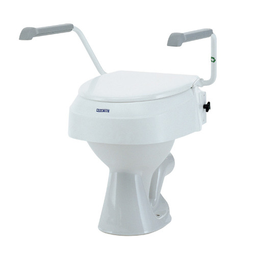 Rehausse WC réglable en hauteur Aquatec 900 avec couvercle et accoudoirs relevables